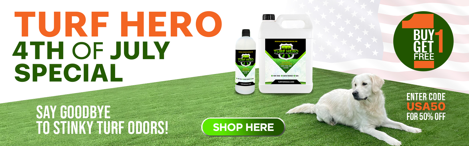 Best Urine Odor Eliminator for Artificial Grass Turf Hero